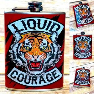 Totally Rad Liquid Courage Flask NWT